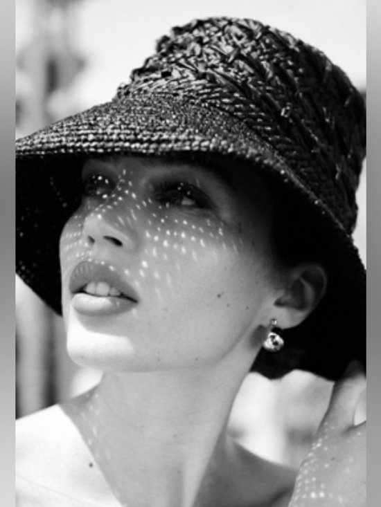 NEW! Anthropologie Wyeth Straw Bucket Hat in Black main image 4